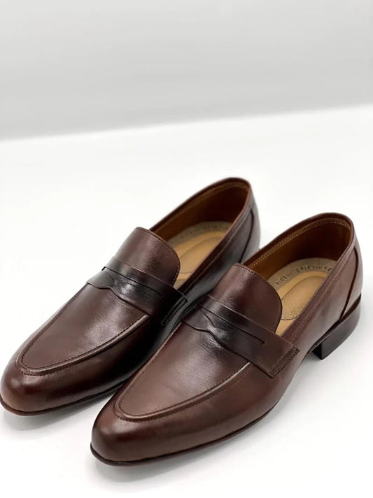 Plain Brown Handmade Leather shoes