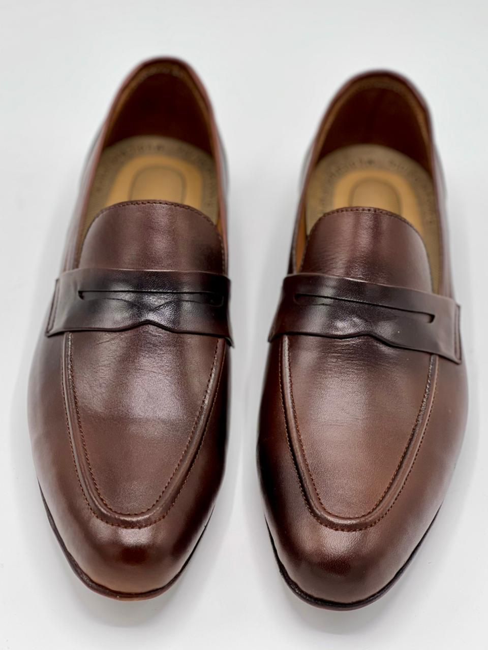 Plain Brown Handmade Leather shoes