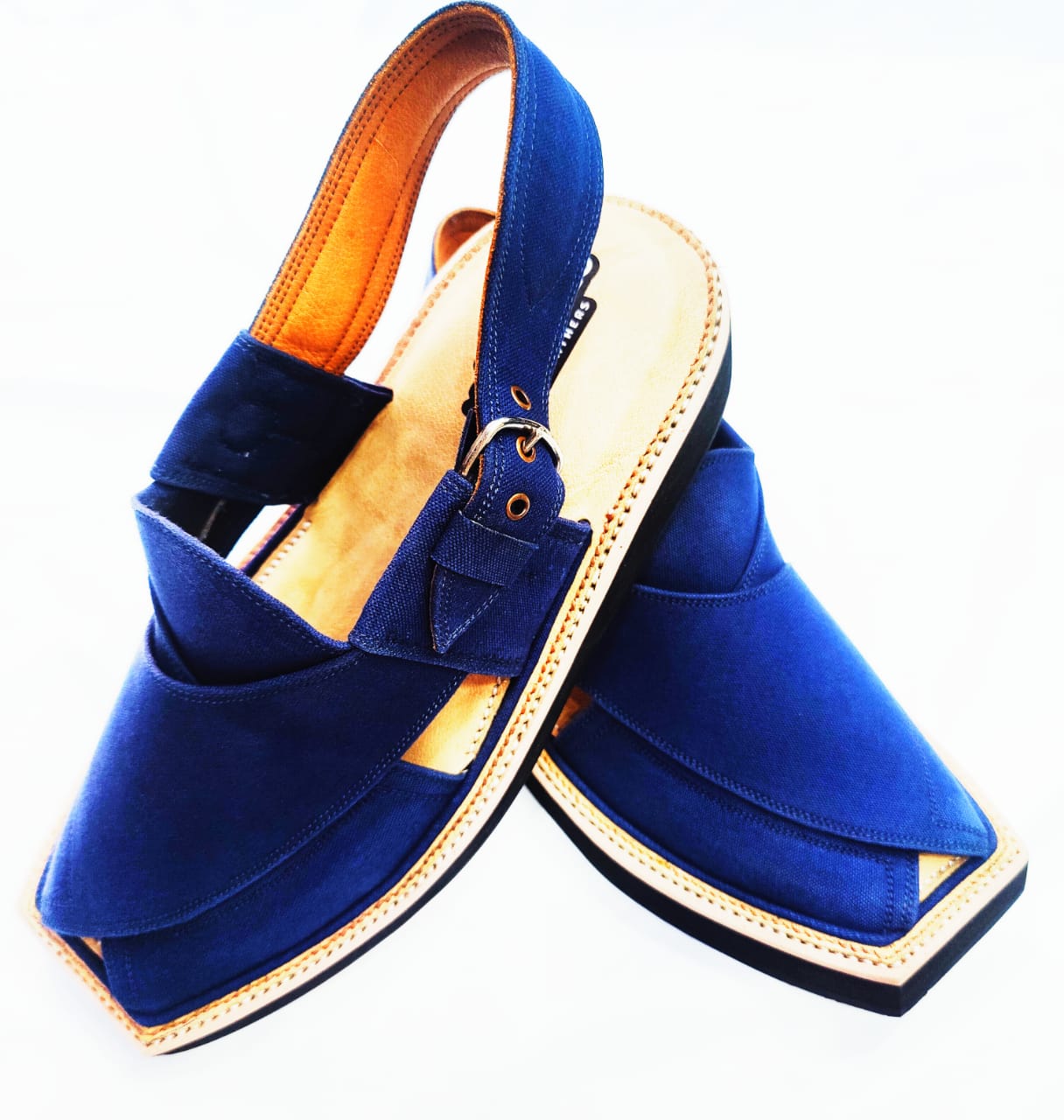 kaptan Chappal Blue-Jeans