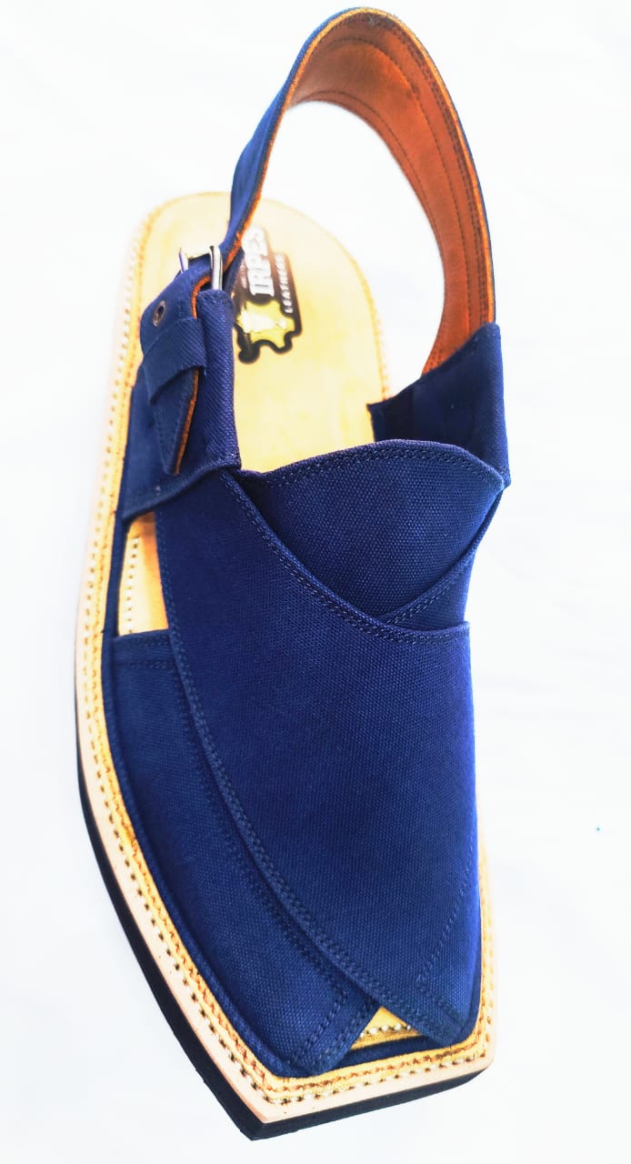 kaptan Chappal Blue-Jeans