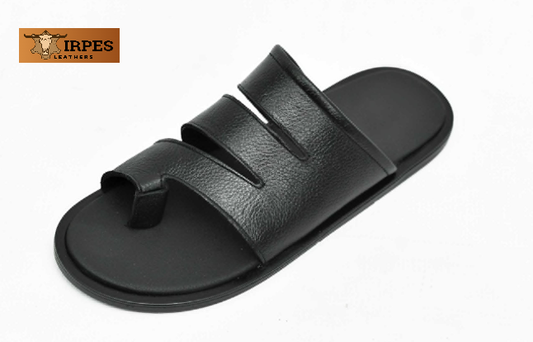 Leather Chappal Black