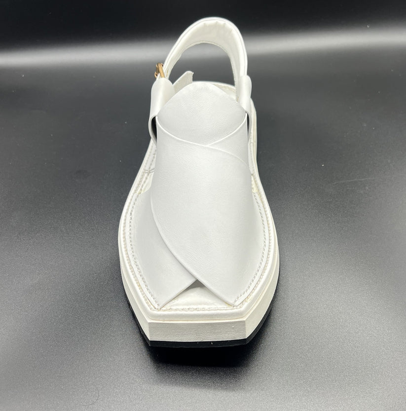 kaptan Chappal White