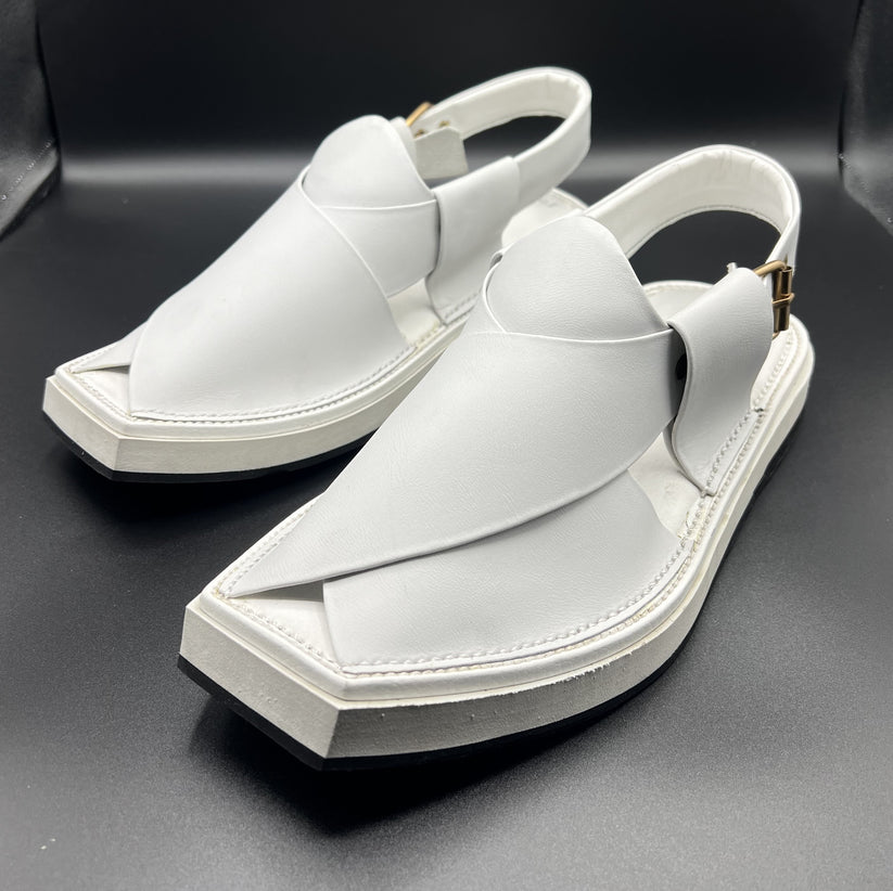 kaptan Chappal White