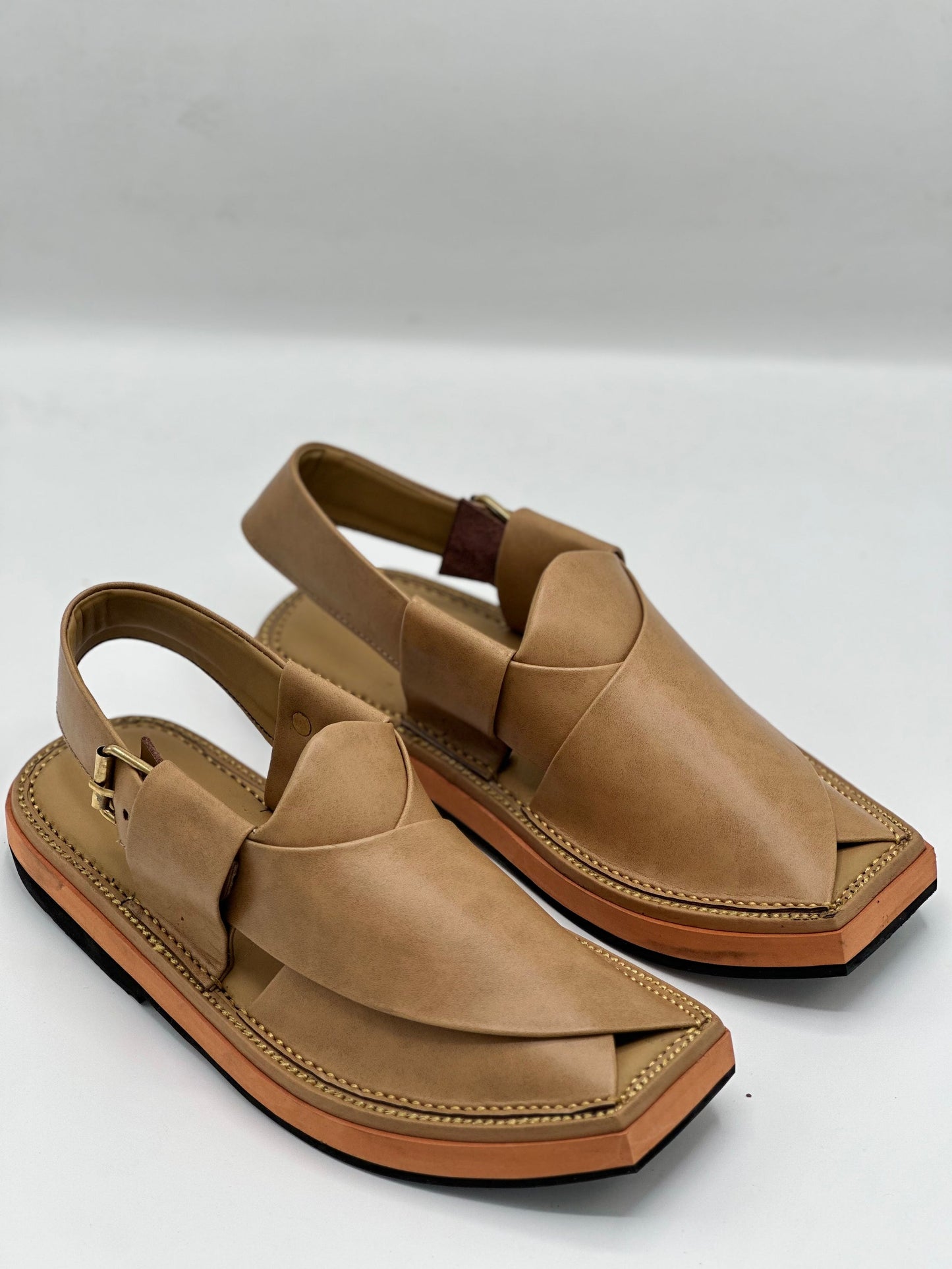 kaptan Chappal Camel