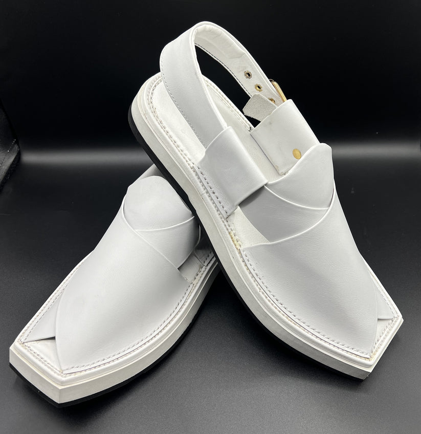 kaptan Chappal White