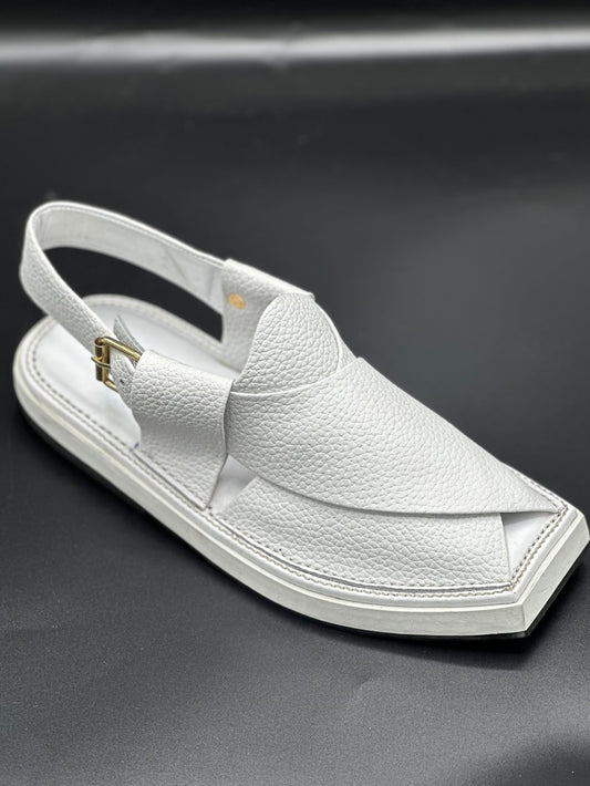 kaptan Chappal White-dotted